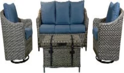 Antigua 4 Piece Deep Seating Set