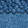 Swimline Boulder Swirl 18-by-33-Foot Oval Liner | Overlap Style | 48-to-52-Inch Wall Height