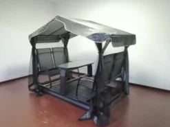 Dura Housewares Eden Steel Glider With Sling Top And Net