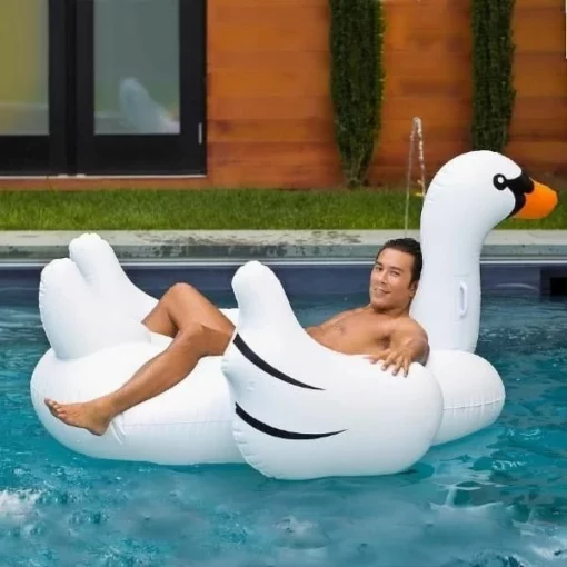 Giant Swan Ride-On Float -Swimline Shop giant swan ride on float 9jjwsgbfo09sw8yz