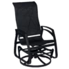 Kansas Aluminum Glider Chair In Black