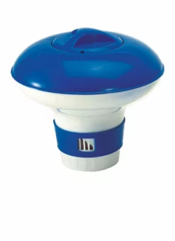 9" Floating Swimming Pool Chlorine Dispenser Blue/White