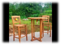Bellini Park Side 3 Piece High Dining Set