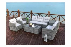 Bellini Home And Garden 6-pc Kensington Seating W/ Storage Boxes -Swimline Shop patio 10610 kensington lifestyle1