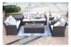 Bellini Home And Garden 6-pc Kensington Seating W/ Storage Boxes -Swimline Shop patio 10610 kensington lifestyle2