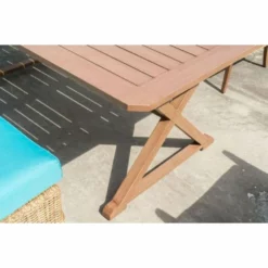 Bellini Home And Garden Kimpton 7-pc Dining Set W/ Aruba Blue Cushions And Umbrella Hole 20 Bellini Home And Garden Kimpton 7-pc Dining Set W/ Aruba Blue Cushions And Umbrella Hole -Swimline Shop patio 11040 kimpton table lifestyle1