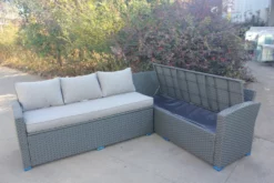 Dura Housewares Tennessee 6-pc Wicker Sofa With Storage Comparments -Swimline Shop patio 13683 tennesesee seatstorage1 2021 03 22